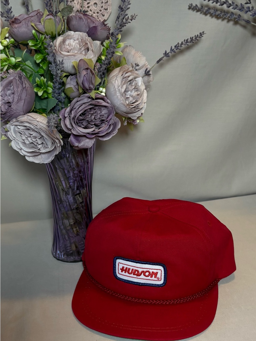 Hudson Red Five-Panel Cap - Men's Casual Hat